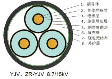 交聯(lián)聚乙烯絕緣聚氯乙烯護套電